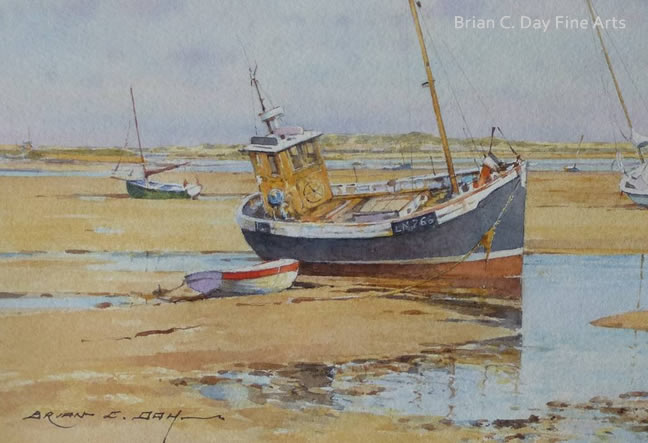 Fishing Boats, High and Dry Brancaster Staithe Detail